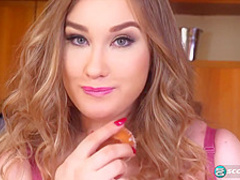 Cheryl Blossom is proudly showing her ample boobs in front of the camera, for free