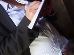 Busty brunette was tresspassing a private property, so she had to get fucked as a punishment