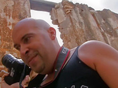 Brunette whore getting analized outside