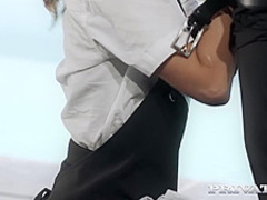 Scarlet Domingo is a slutty maid who likes to fuck her employers instead of working