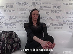 Casting black hair slut fucked hard