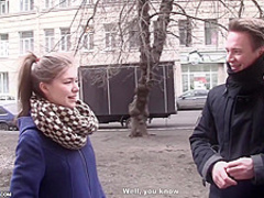 Skinny babe got spit- roasted for the first time ever and liked it more than she expected