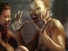 Ana Foxxx and Alexis Fawx get sticky together