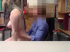 Busty Girl Abused By Security Officer