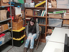 Busty Girl Abused By Security Officer