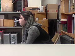 Busty Girl Abused By Security Officer