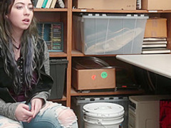 Busty Girl Abused By Security Officer