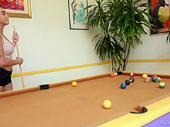 Brunette Babe getting pounded in her ass