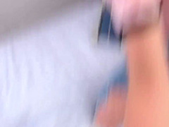 Lovely teen, Alex Blake spread her legs wide open and offered her pussy to her step- brother