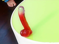 This young cutie fucks her nice dildo