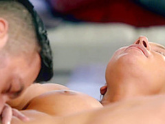 Lusty blonde is very excited about having sex with a guy who isnt her partner