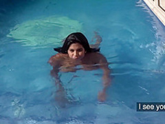 Public Agent a Blind Date for Latina with Huge Natural Boobs