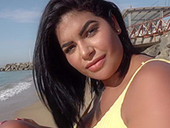 Public Agent a Blind Date for Latina with Huge Natural Boobs