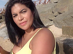 Public Agent a Blind Date for Latina with Huge Natural Boobs