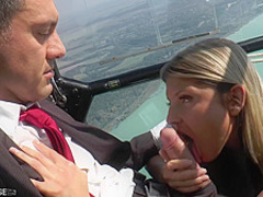 Gina Gerson fucked in a helicopter today