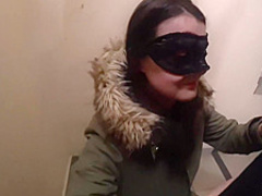 Girlfriend Deepthroat Big Cock in Porch after a Walk - Cum in Mouth