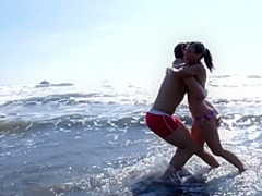 Julia Roca is penetrated outside here