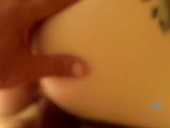 Sweet blonde cock teaser, Victoria Gracen got fucked and creampied in the middle of the night