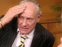 Old dick for this sexy blonde MILF here