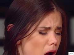 Katy Rose and her naughty friend are making out in front of their guys, before fucking them