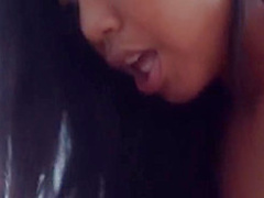 Blindfolded ebony babe, Nia Nacci likes to get banged until she starts moaning from pleasure