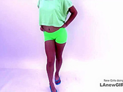 Gorgeous brunette gets fucked at photoshoot