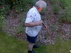 Two sexy girls in erotic lingerie are about to have a threesome with an elderly guy