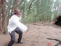 Native american girls take a hostage