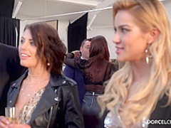 Hot blonde darling, Cherry Kiss likes to have sex with men and women, all the time