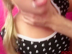 Insatiable, blonde plumper, Aubrey Addams got her daily dose of fuck from a very handsome guy