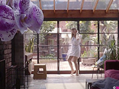 Ginny, Laney Day and Luci went to the bedroom to have a threesome, all day long