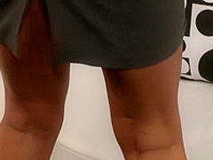 Slim babe with small tits, Heather is sucking cock to make it hard enough for her pussy