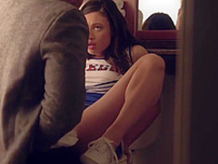 Liv Wild is a slutty cheerleader who would rather fuck some guy, than going to a rehearsal