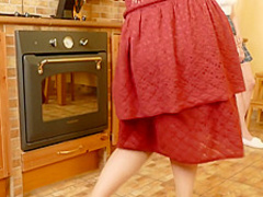 Nasty, red haired granny and a slutty, teen lesbian are playing with each others wet pussy