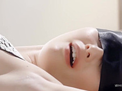 Hot brunettes in erotic lingerie and stockings are getting fucked hard on the working desk