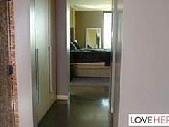 Vanessa Cage is giving a footjob to her lover and then getting stuffed with his hard cock