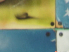 Finger fucking standing up