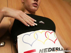 Some sporty masturbating