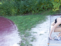 Some sporty masturbating