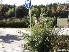 Gymnast masturbating