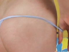 Teen girl showing her body off