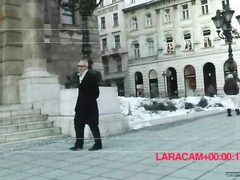 Prowling the streets for tasty birds