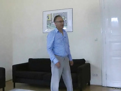 The girl in the skimpy dress