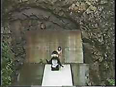 Vintage Japanese idol model with penguin suit