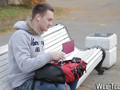 Petite babe gets fingered