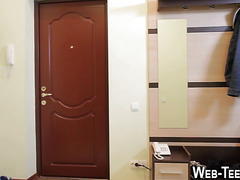 Petite babe gets fingered