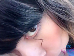 Horny lady is getting her tight ass hole fingered while riding a strangers dick, like a pro