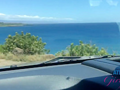 Sexy babe gave a footjob to a stranger and a blowjob to some other guy, for free