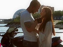 Lovely long-legged model Bloom Lambie gets cum