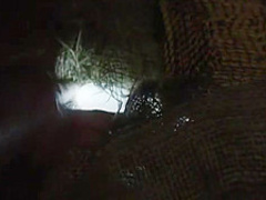 Amazing girls are making love under the light of candles, in the middle of the night